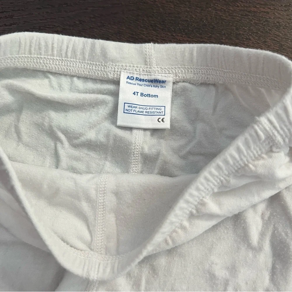 AD Rescue Wear Wet Wrap Therapy Wrap-E-Soothe Long Sleeve pajamas kids size 4T - Picture 5 of 11